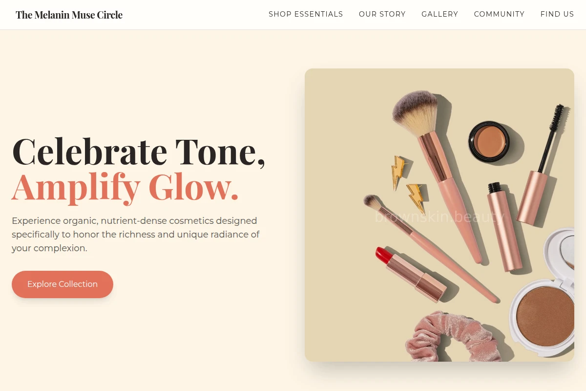 Organic Cosmetics Beauty Supply Store